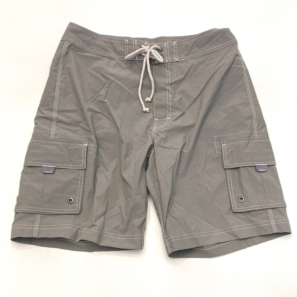NWT‎ J. Crew "Original Longboard" Board Short Gray Cargo 31 Waist 9" Inseam